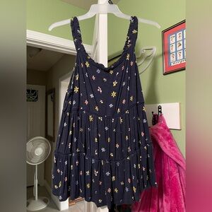 Torrid Navy Floral Tank Top